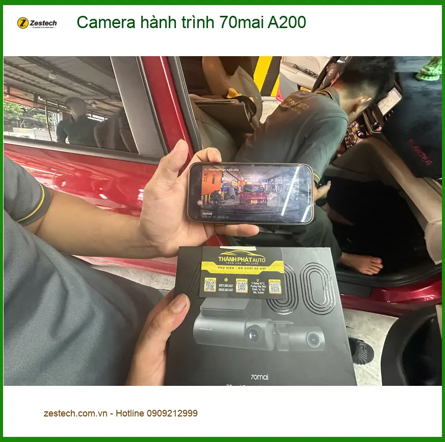 Anh Kiên lắp Camera hành trình 70mai A200 cho Kia K3 ở Quận Tân Bình