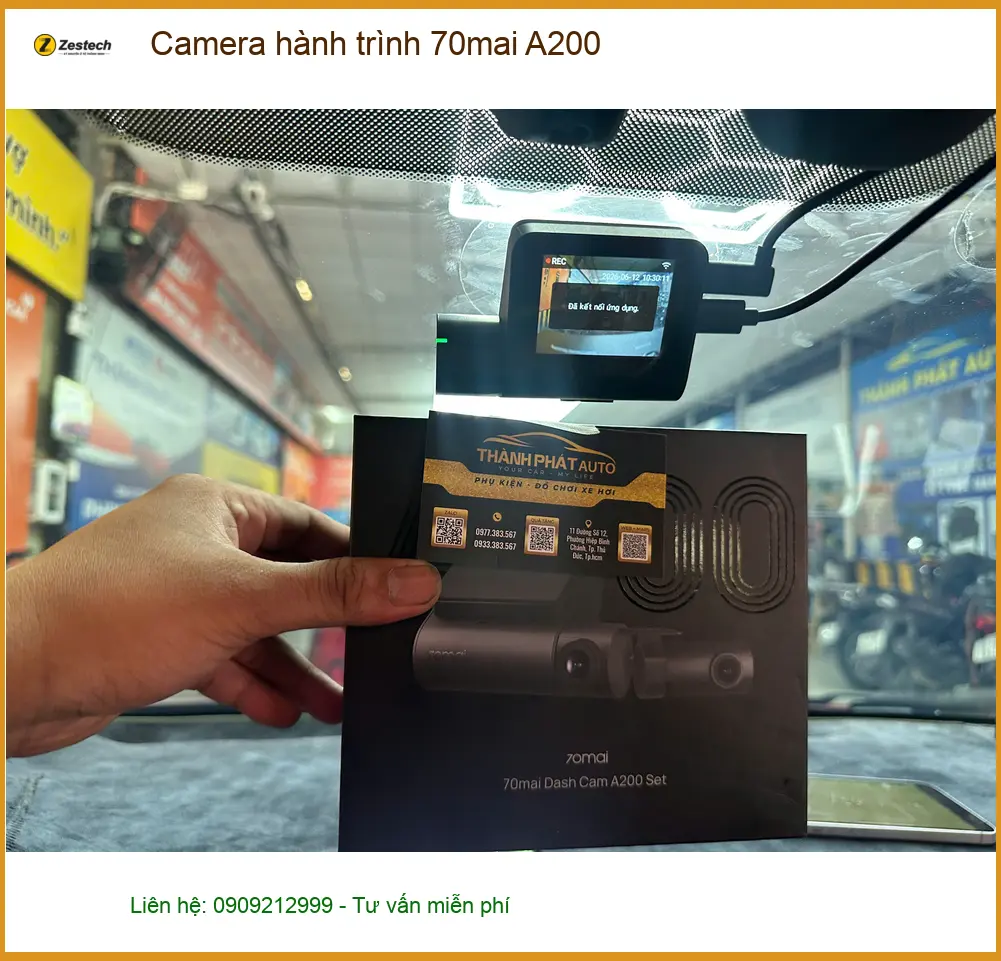 Anh Kiên lắp Camera hành trình 70mai A200 cho Kia K3 ở Quận Tân Bình ảnh thực tế 2