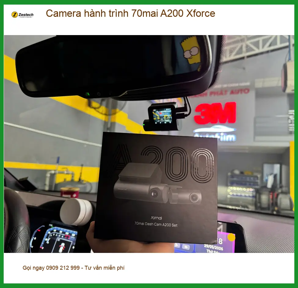 Anh Bình lắp Camera hành trình 70mai A200 Xforce cho Honda HR-V ở Quận 12