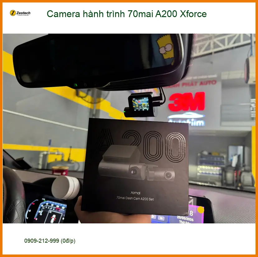 Chị Thùy Dung lắp Camera hành trình 70mai A200 Xforce cho Kia Sonet tại Quận 4.