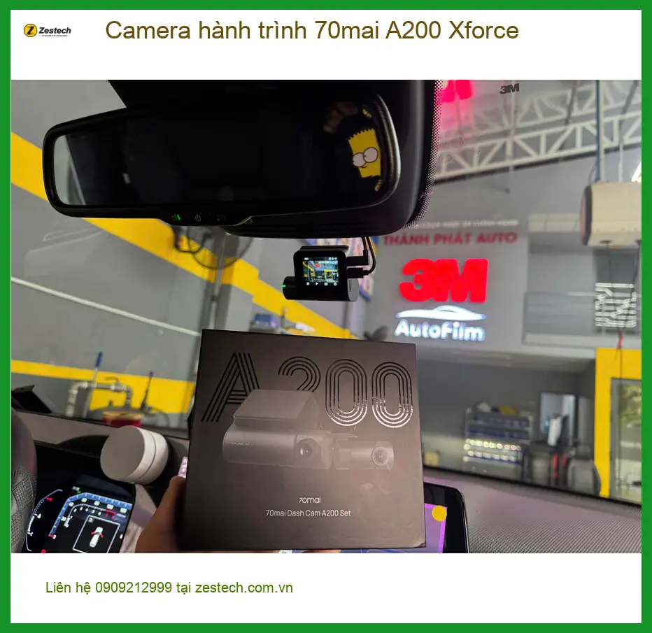 Anh Khang lắp Camera hành trình 70mai A200 Xforce cho Kia K3 Quận Tân Phú ảnh thực tế 2