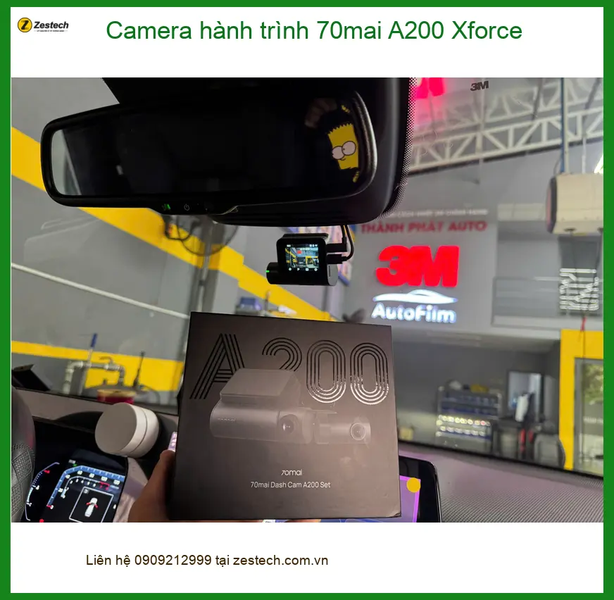 Anh Dũng lắp Camera 70mai A200 Xforce chính hãng cho Honda City Quận 3 ảnh thực tế 2