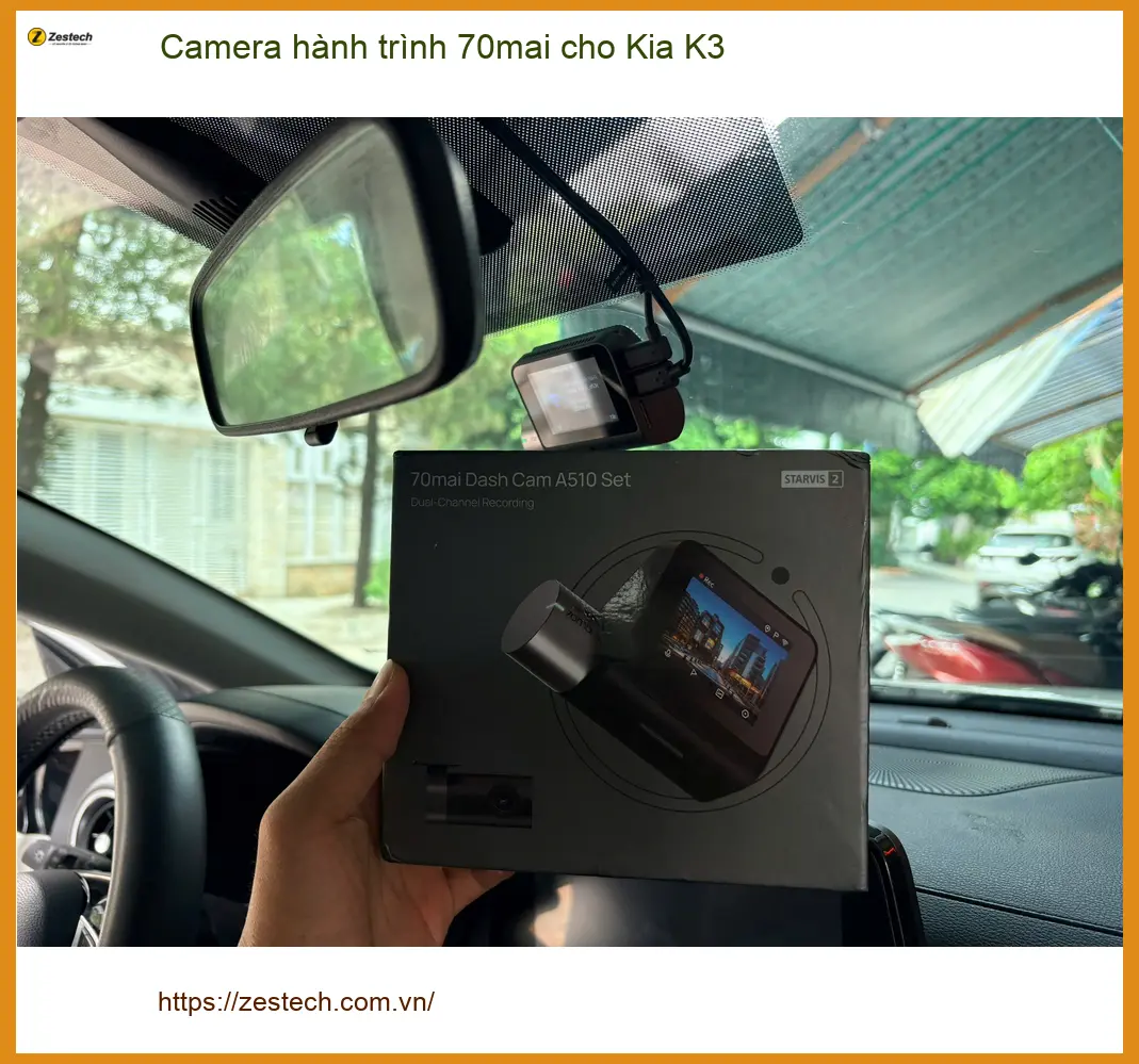 Anh Khải lắp camera hành trình 70mai cho Kia K3 ở Bình Thạnh chính hãng ảnh thực tế 3