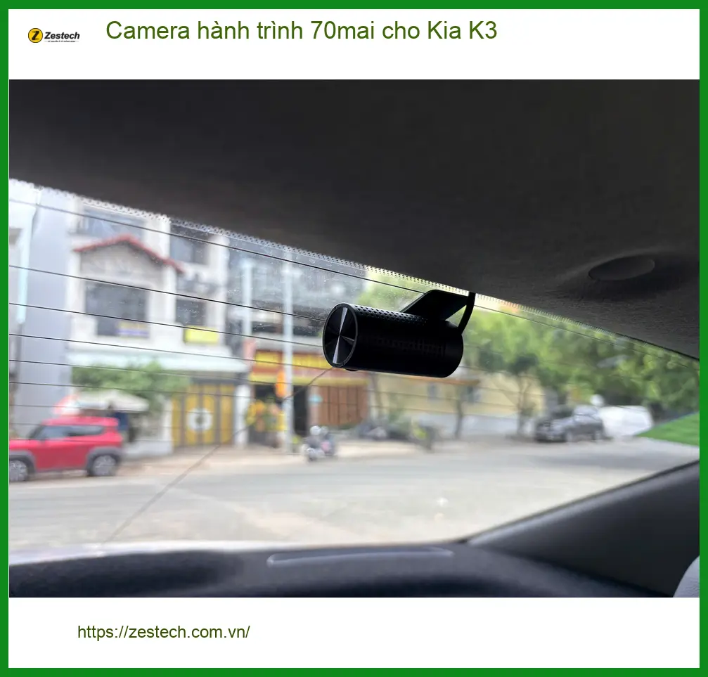 Cô Bích gắn Camera hành trình 70mai cho Kia K3 tại Quận Tân Bình ảnh thực tế 4