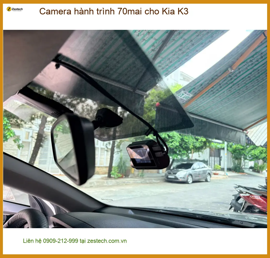 Anh Khải lắp camera hành trình 70mai cho Kia K3 ở Bình Thạnh chính hãng ảnh thực tế 4