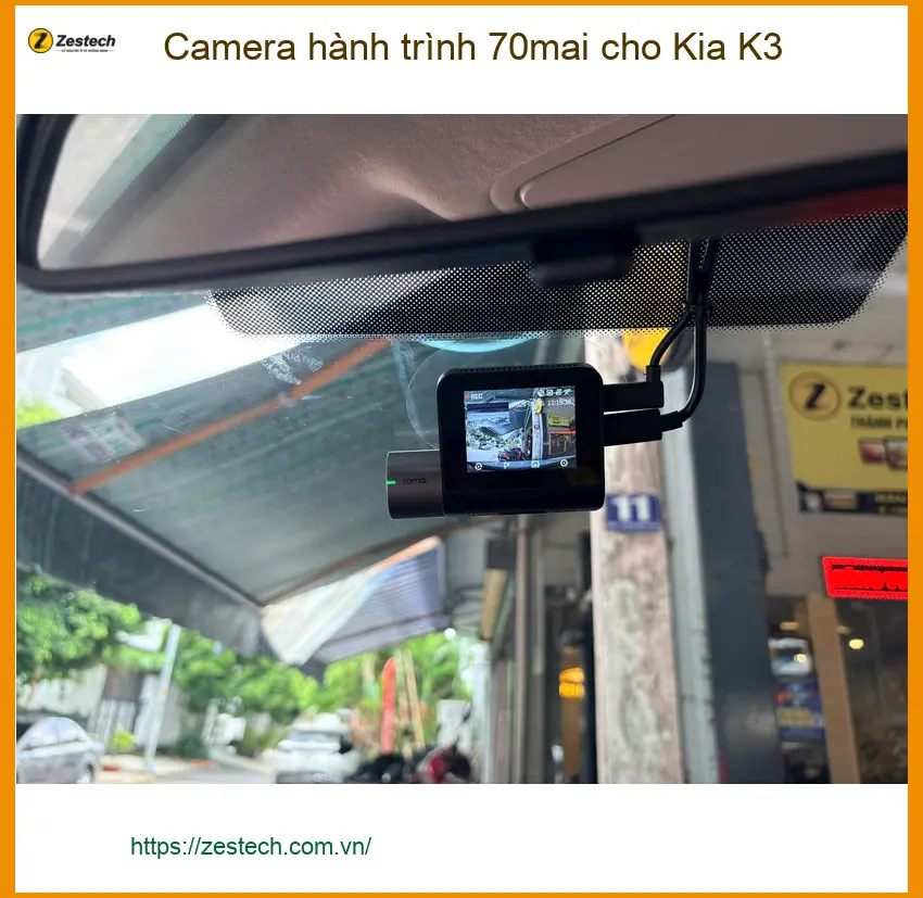 Anh Dũng lắp camera 70mai Kia K3 Gò Vấp, an toàn mọi nẻo đường.