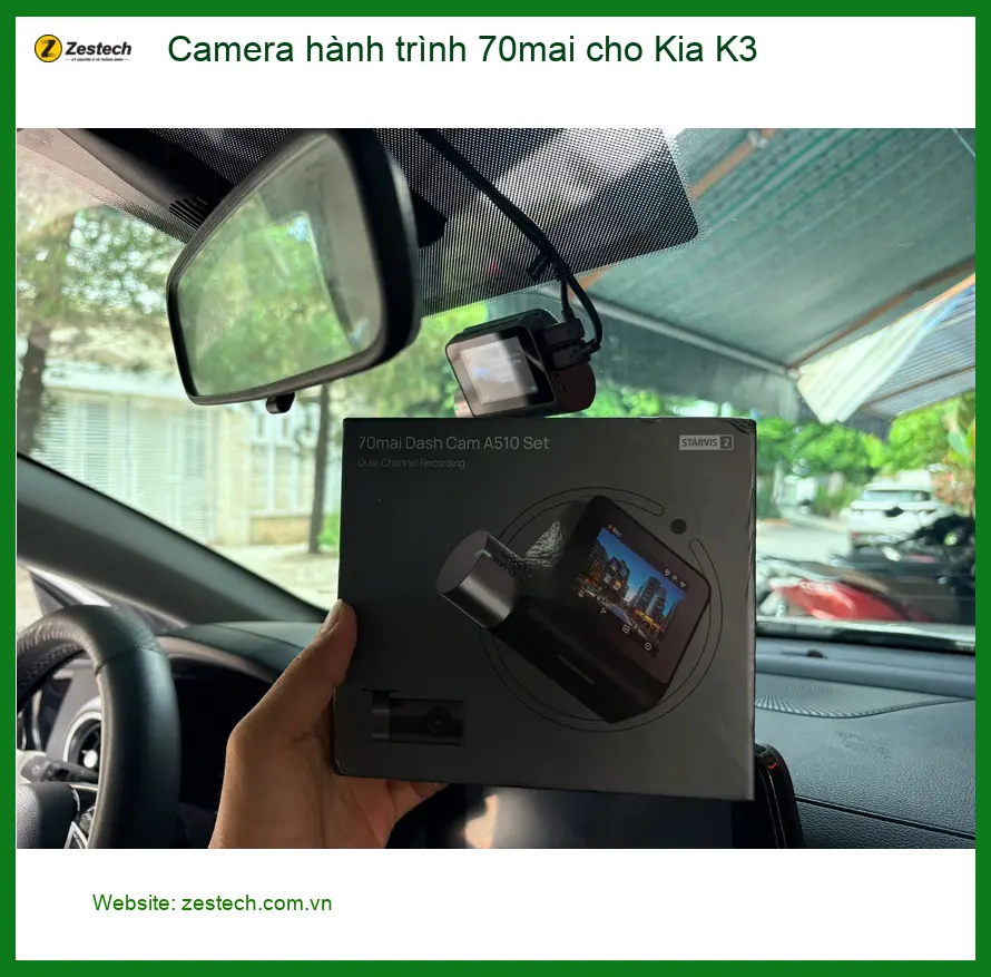 Anh Tùng lắp Camera hành trình 70mai cho Kia K3 tại Quận 2 để đảm bảo an toàn ảnh thực tế 2