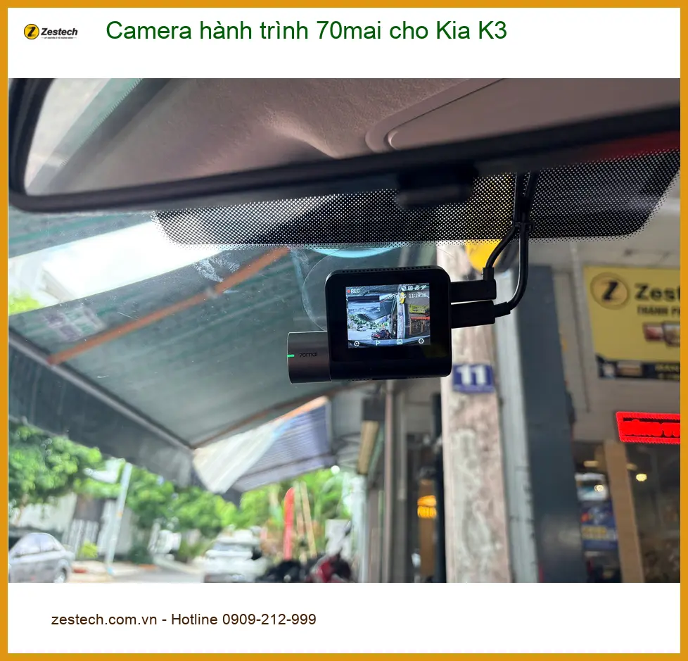 Anh Huy lắp camera hành trình 70mai cho Kia K3 tại Quận Tân Phú ảnh thực tế 3