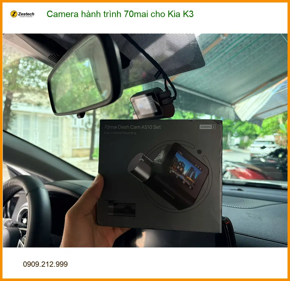 Anh Huy lắp camera hành trình 70mai cho Kia K3 tại Quận Tân Phú ảnh thực tế 5