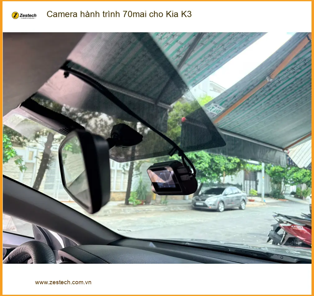 Anh Lâm lắp Camera hành trình 70mai cho Kia K3 Quận 1 để an tâm lái xe ảnh thực tế 2