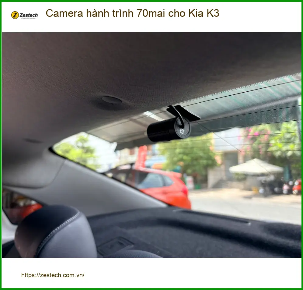 Anh Khôi lắp Camera hành trình 70mai cho Kia K3 tại Quận 4 vì hay đi công tác xa