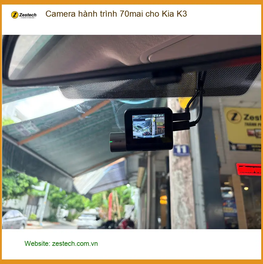 Chị Mai Phương lắp camera hành trình 70mai cho Kia K3 ở Nhà Bè ảnh thực tế 3