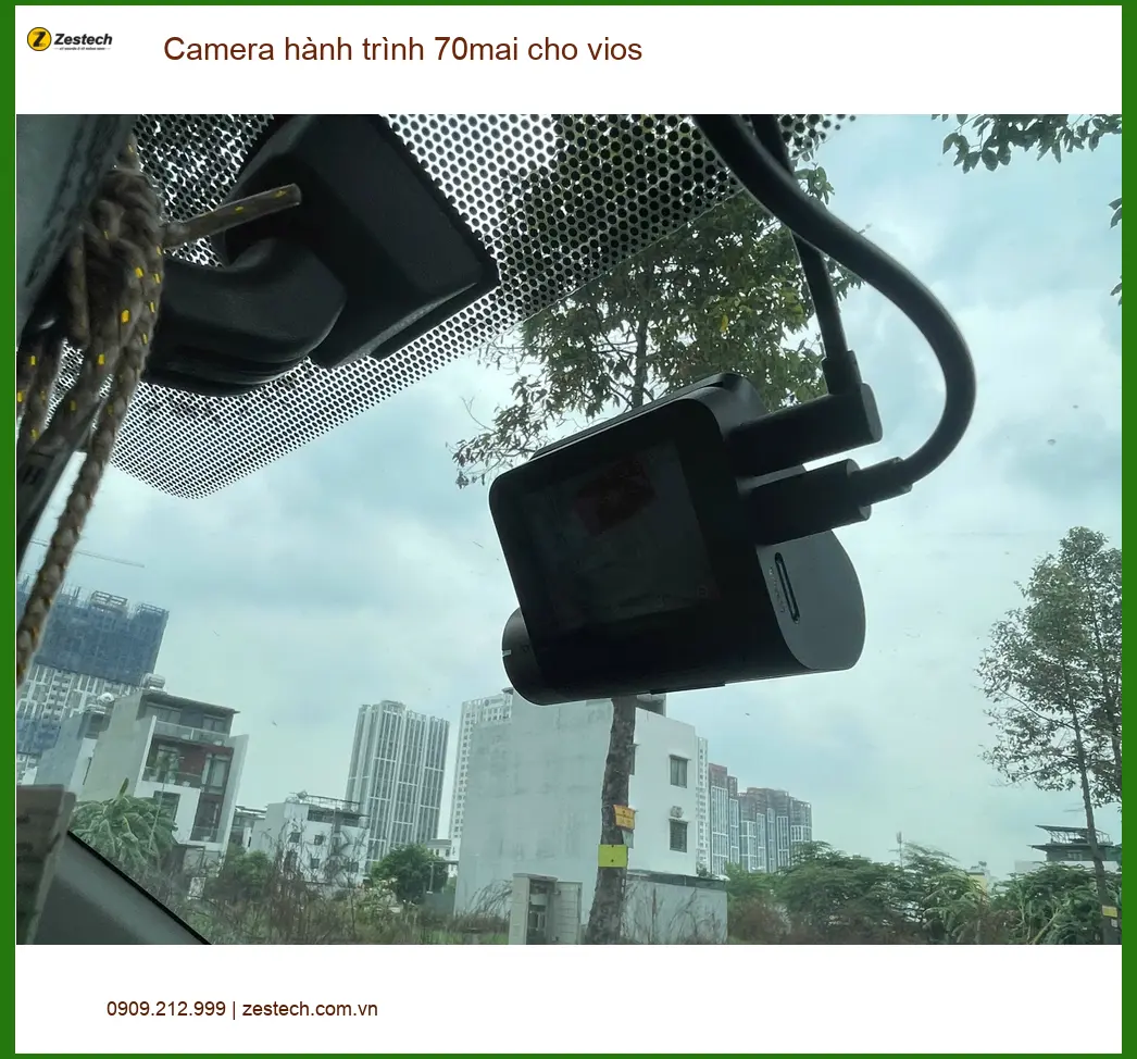 Cô Hà gắn camera hành trình 70mai cho Vios Quận 6, muốn ghi lại mọi khoảnh khắc