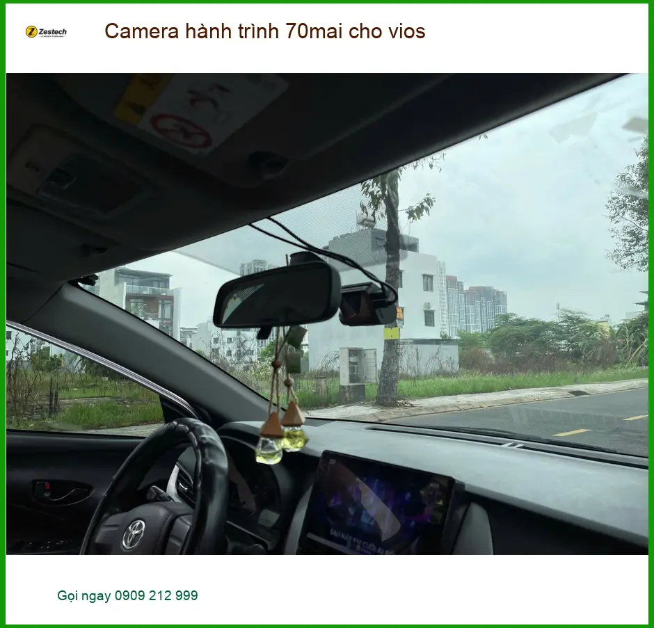 Anh Kiên lắp Camera hành trình 70mai cho Vios tại Thủ Đức ảnh thực tế 3
