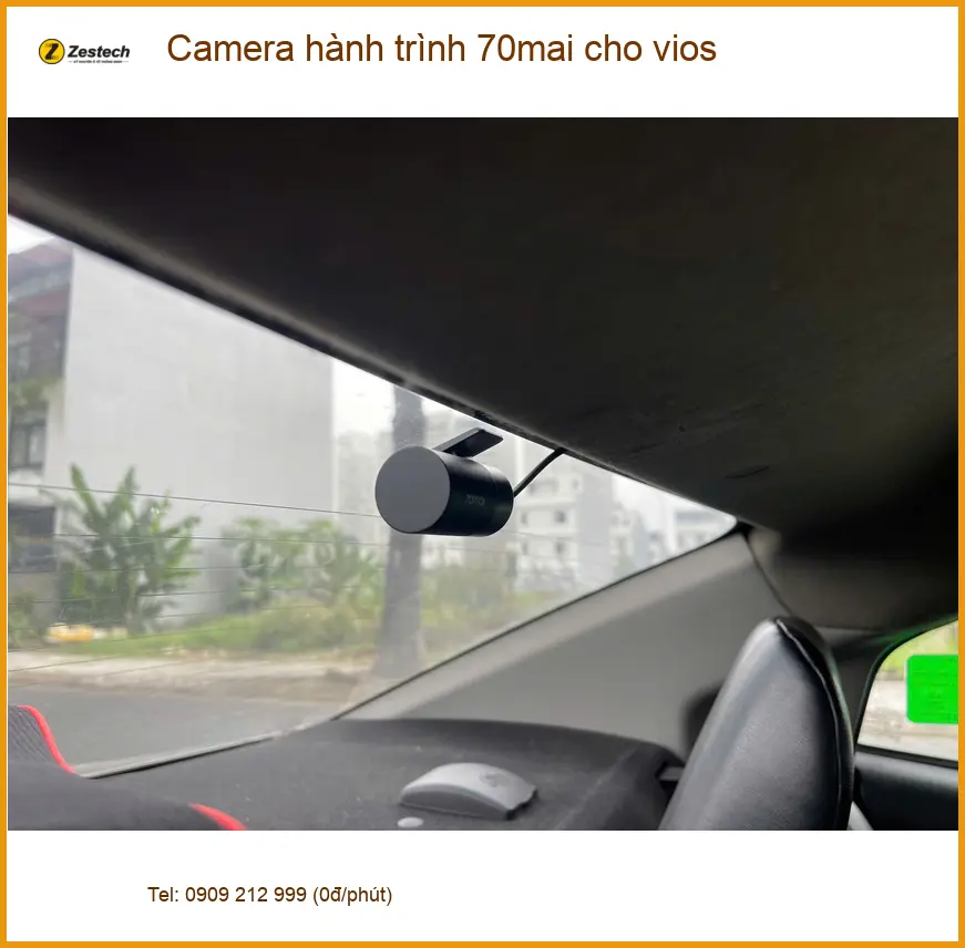 Bác Thanh lắp Camera hành trình 70mai cho Vios ở Quận Bình Thạnh đảm bảo an toàn