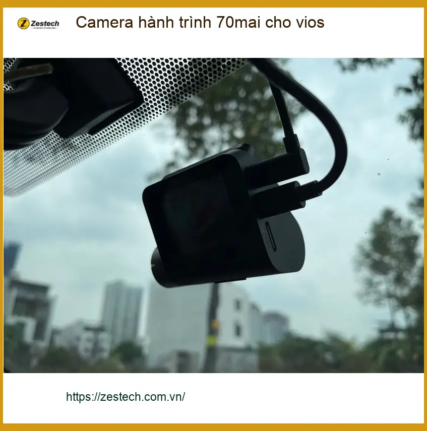 Bác Thanh lắp Camera hành trình 70mai cho Vios ở Quận Bình Thạnh đảm bảo an toàn ảnh thực tế 2