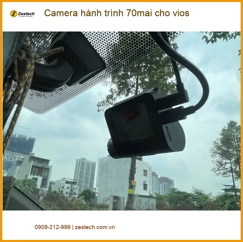 Bác Thanh lắp Camera hành trình 70mai cho Vios ở Quận Bình Thạnh đảm bảo an toàn ảnh thực tế 4