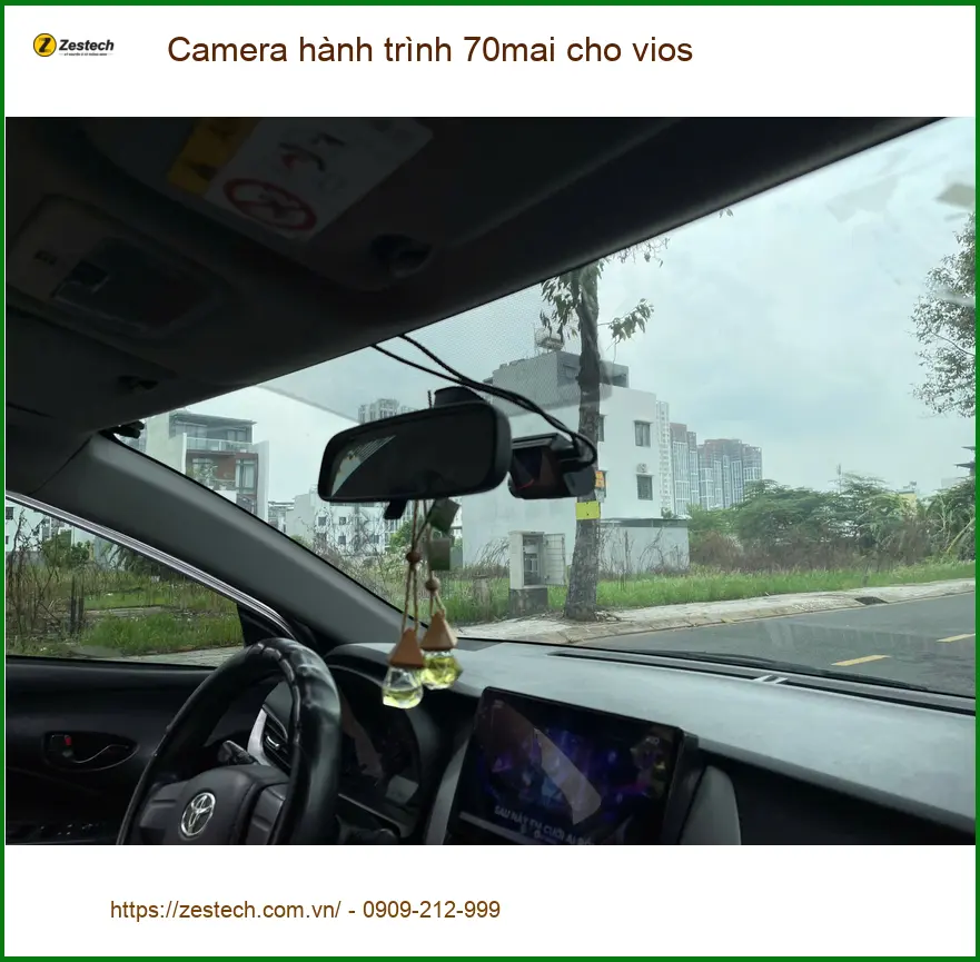 Chị Thảo lắp Camera hành trình 70mai cho Vios tại Quận 9 để ghi lại hành trình an toàn ảnh thực tế 3