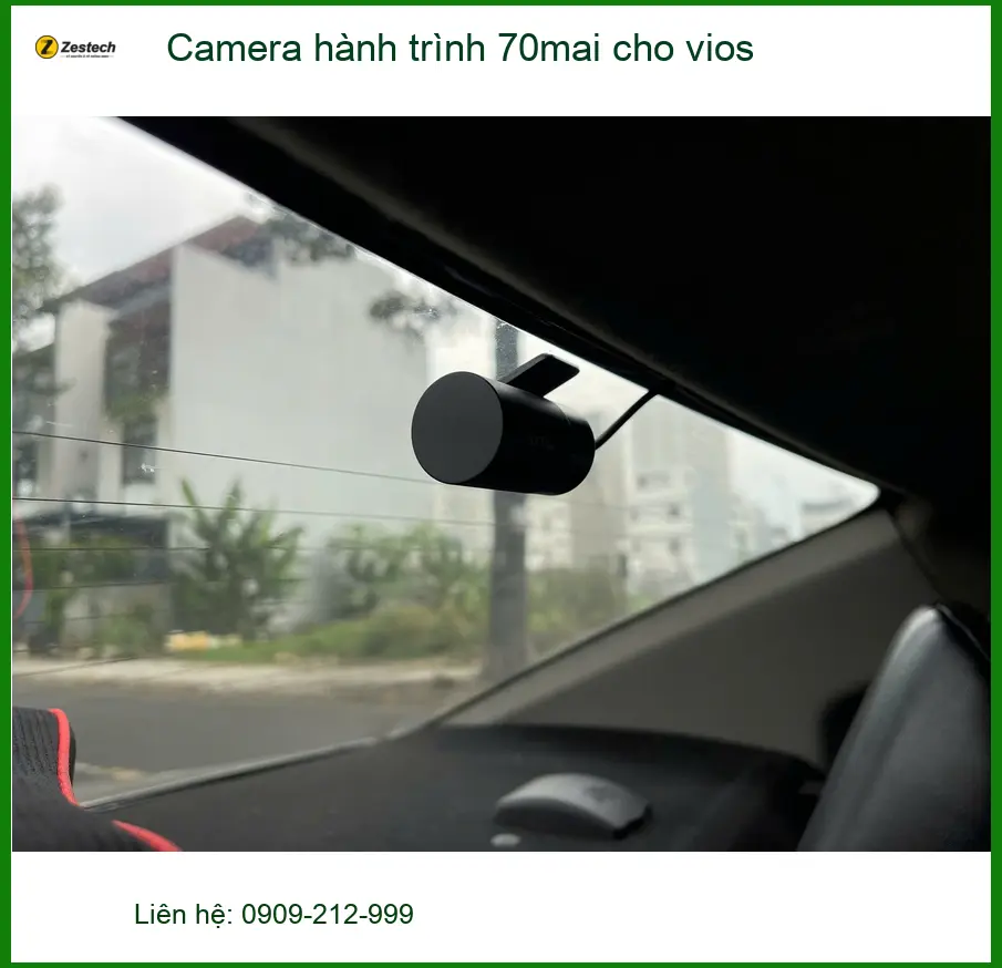 Anh Dũng lắp Camera hành trình 70mai cho Vios tại Quận 2 để ghi lại hành trình