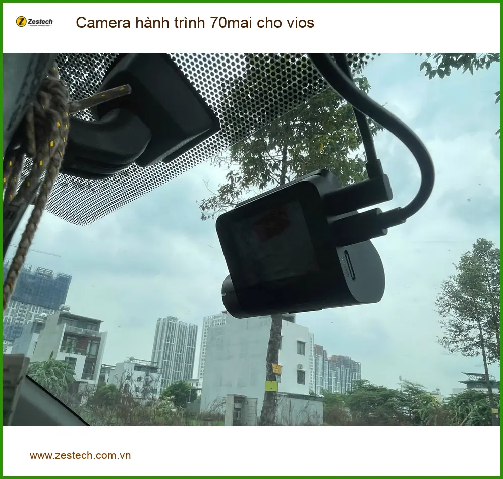 Anh Dũng lắp Camera hành trình 70mai cho Vios tại Quận 2 để ghi lại hành trình ảnh thực tế 3