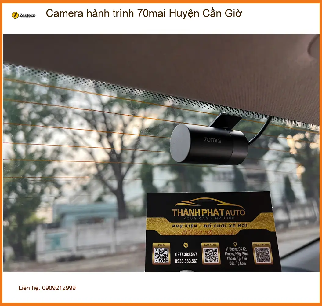 Nơi Gắn Camera Hành Trình Ô Tô 70mai Tại Huyện Cần Giờ - Giá Tốt TPHCM ảnh thực tế 2
