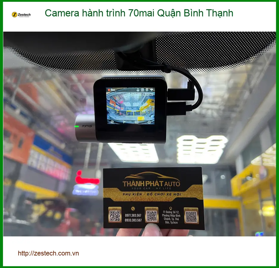Nơi Gắn Camera Hành Trình Ô Tô 70mai Quận Bình Thạnh - Giá Tốt TPHCM ảnh thực tế 2