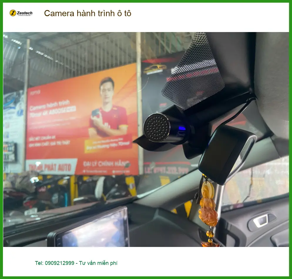 Anh Hưng lắp Camera hành trình ô tô cho Suzuki Swift tại Quận Bình Thạnh ảnh thực tế 2