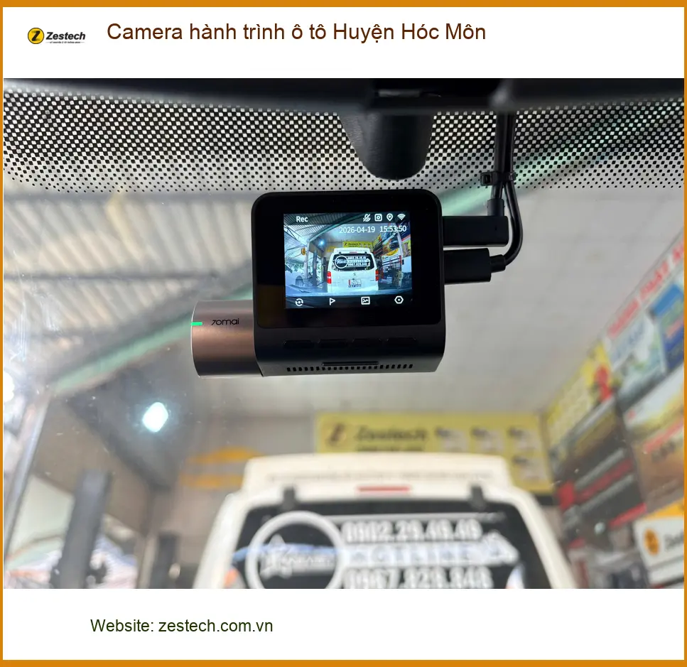 Trung Tâm Gắn Camera Hành Trình Ô Tô Huyện Hóc Môn - Lắp Đặt Uy Tín TPHCM ảnh thực tế 3