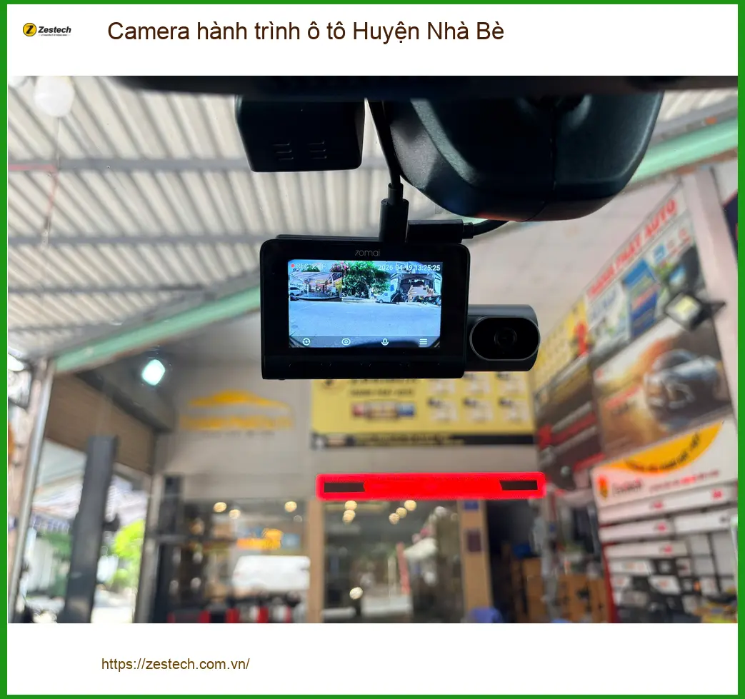 Địa Chỉ Lắp Camera Hành Trình Ô Tô Huyện Nhà Bè - Lắp Đặt Uy Tín TPHCM ảnh thực tế 2