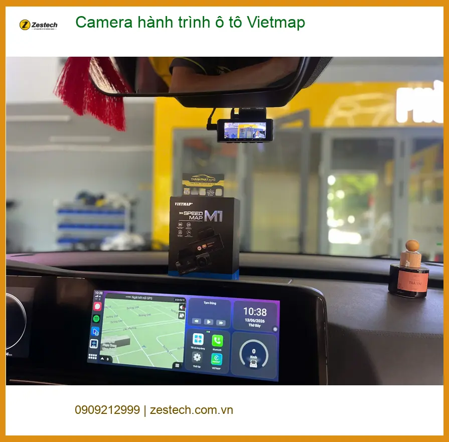 Chị Thảo lắp camera hành trình ô tô Vietmap cho Mazda CX-5 tại Hóc Môn