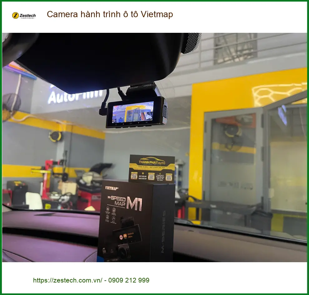 Chị Thảo lắp camera hành trình ô tô Vietmap cho Mazda CX-5 tại Hóc Môn ảnh thực tế 3
