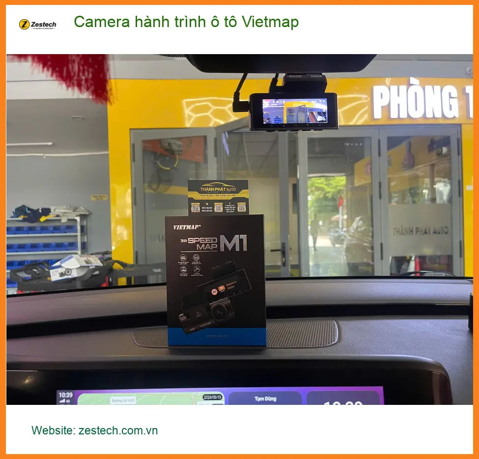 Chị Thảo lắp camera hành trình ô tô Vietmap cho Mazda CX-5 tại Hóc Môn ảnh thực tế 4
