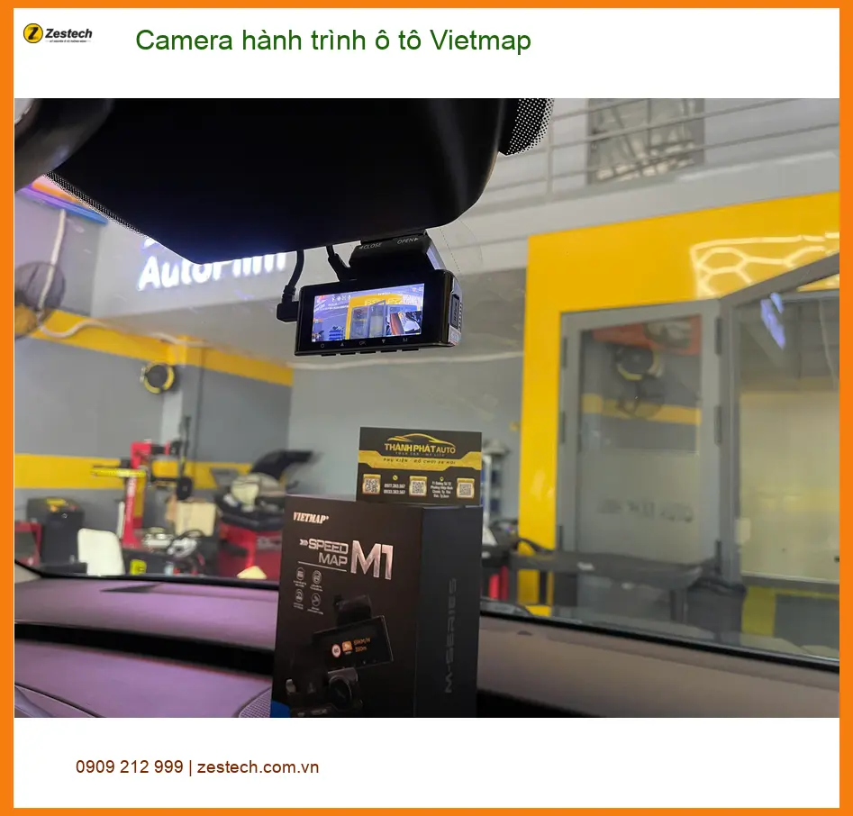 Chị Ngân lắp Camera hành trình Vietmap cho Honda CRV ở Quận 2 giá tốt