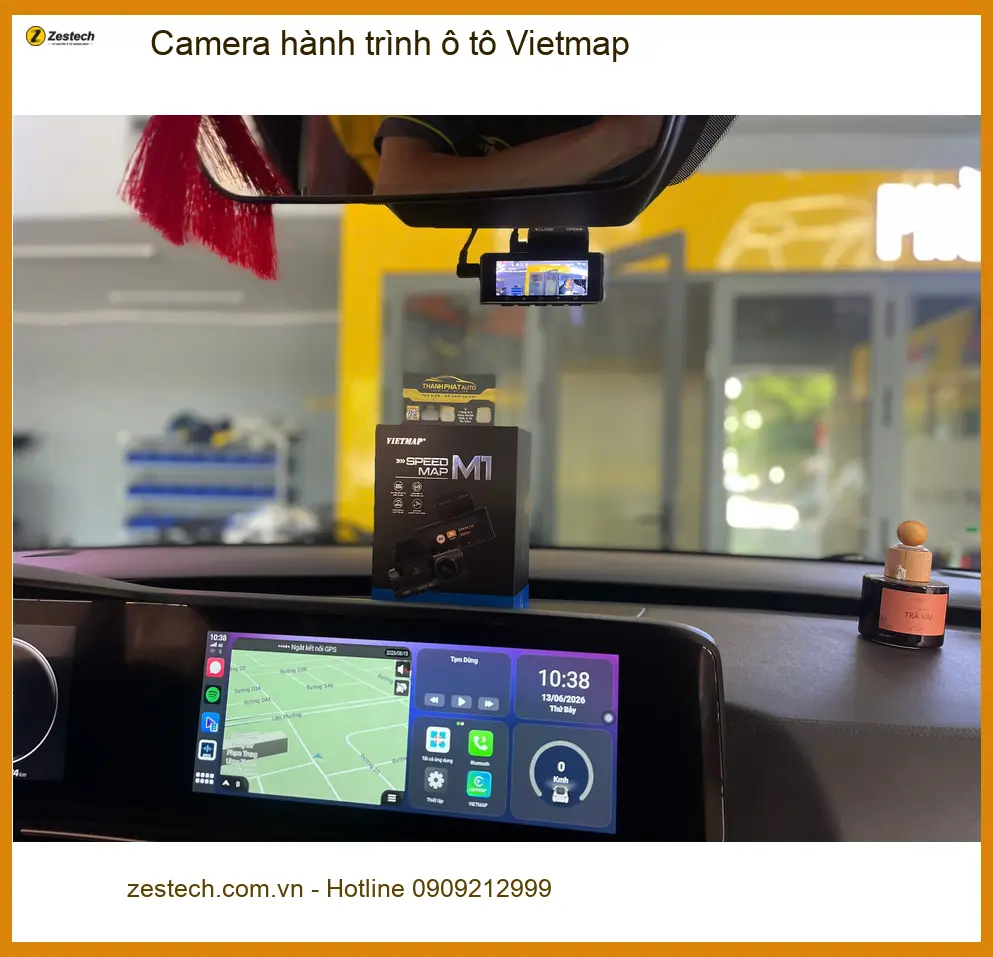 Anh Trọng lắp Camera hành trình Vietmap cho CRV tại Quận Thủ Đức ảnh thực tế 2