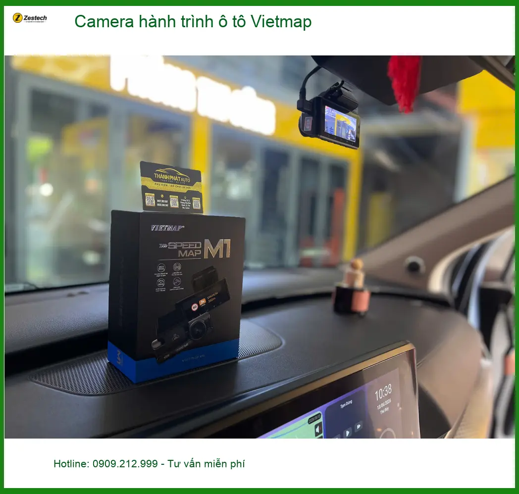 Anh Trọng lắp Camera hành trình Vietmap cho CRV tại Quận Thủ Đức ảnh thực tế 3
