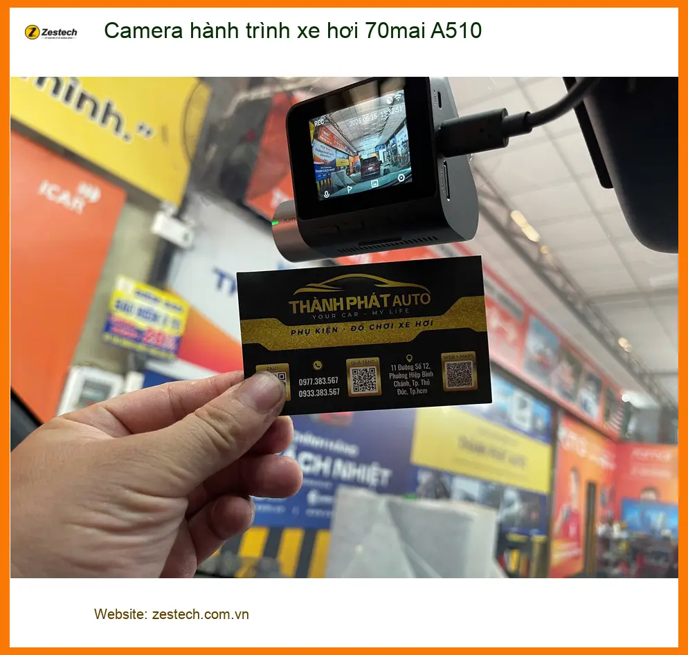 Anh Dũng lắp Camera hành trình 70mai A510 cho Kia Carnival tại Quận 9 ảnh thực tế 4
