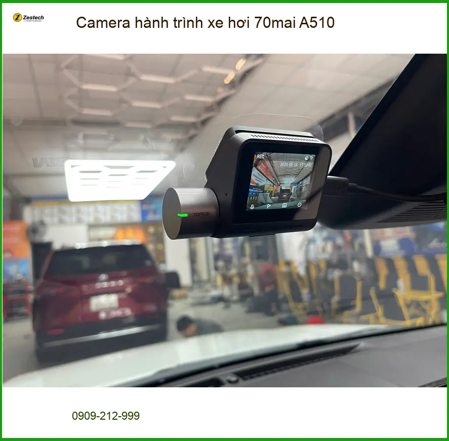 Chị Trâm lắp camera hành trình 70mai A510 cho Mazda 3 ở Quận 6. ảnh thực tế 3