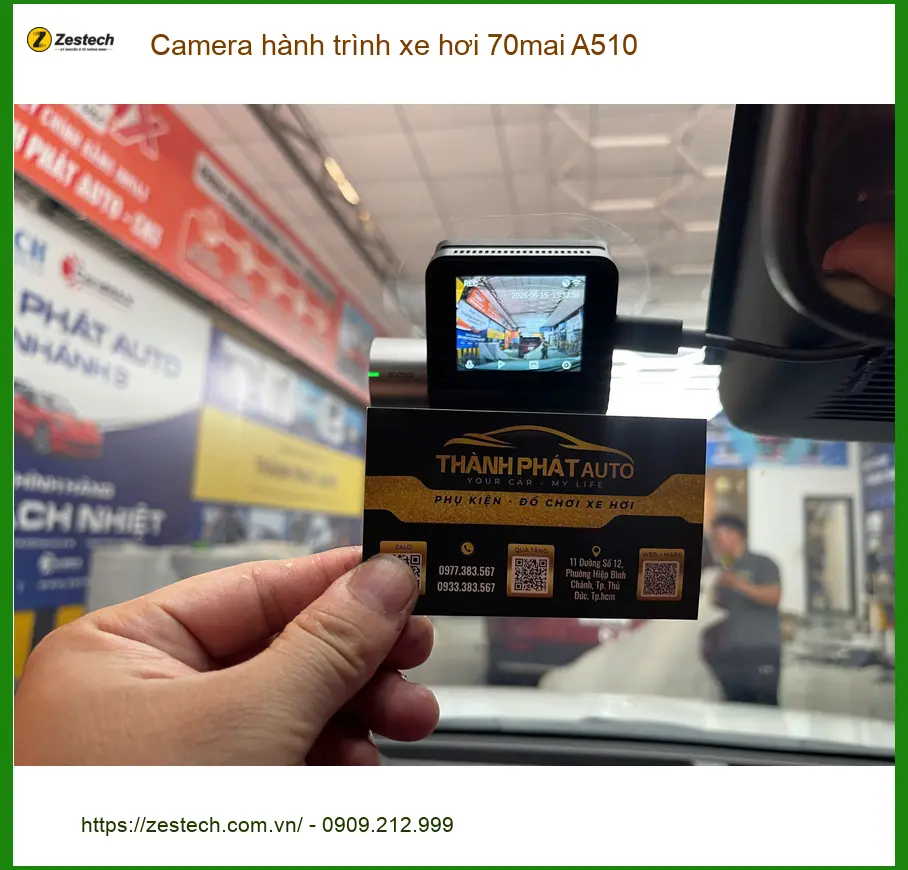Anh Minh gắn Camera hành trình xe hơi 70mai A510 cho Ford Everest tại Quận Tân Phú ảnh thực tế 3
