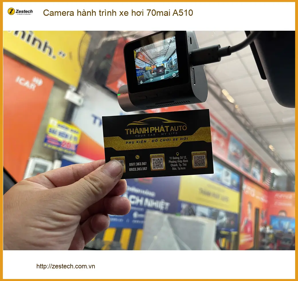 Anh Minh gắn Camera hành trình xe hơi 70mai A510 cho Ford Everest tại Quận Tân Phú ảnh thực tế 5