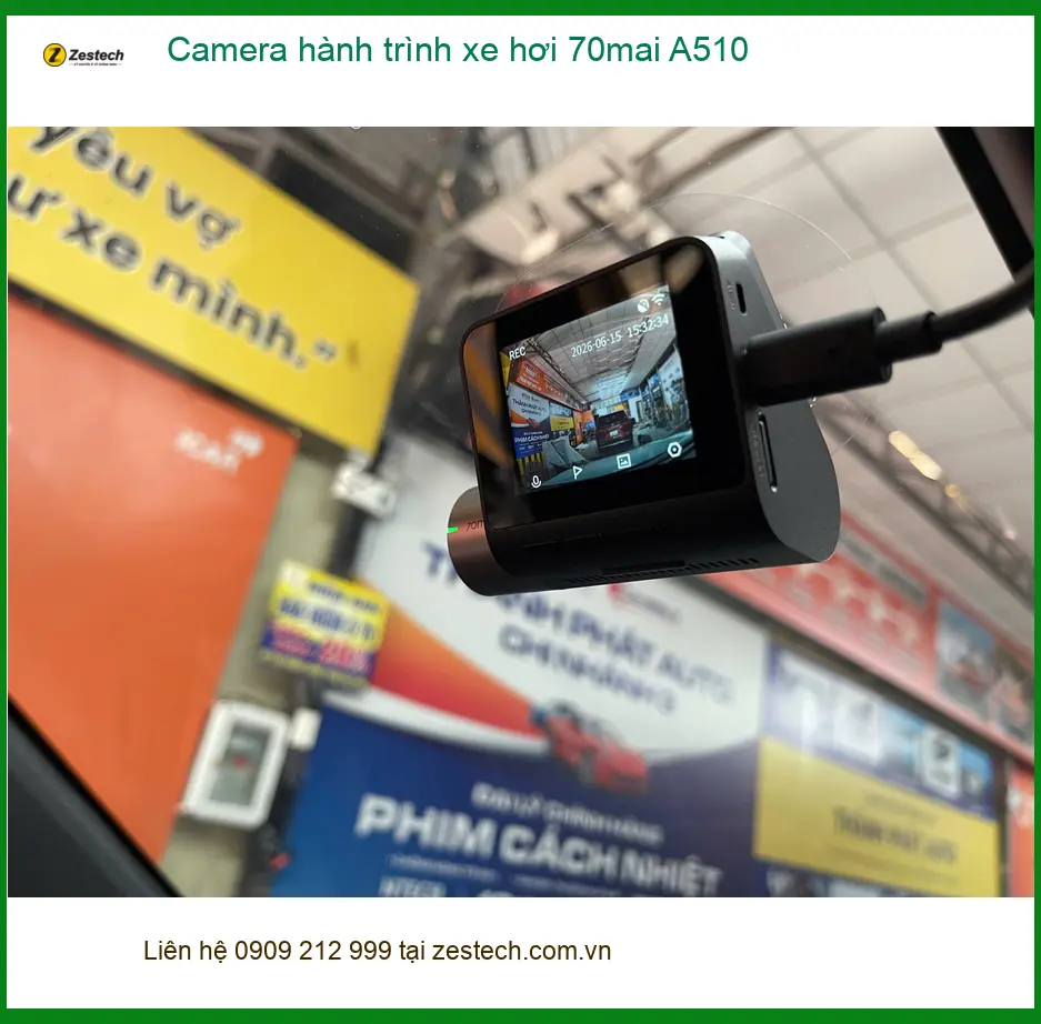 Anh Minh lắp Camera hành trình 70mai A510 cho Kia K3 tại Quận Thủ Đức ảnh thực tế 2