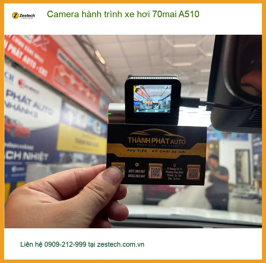 Anh Minh lắp Camera hành trình 70mai A510 cho Kia K3 tại Quận Thủ Đức ảnh thực tế 4