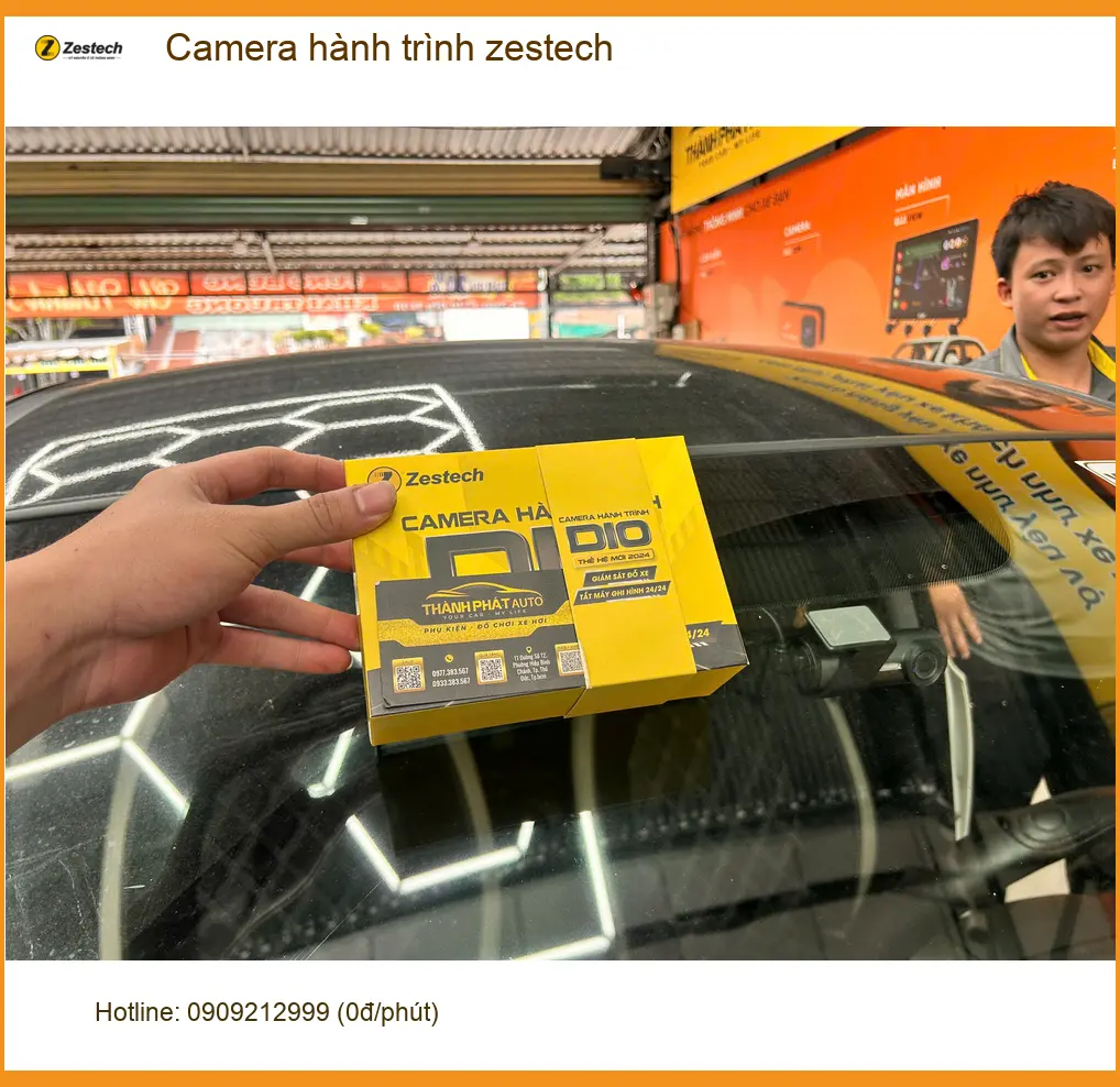 Anh Tùng lắp Camera hành trình Zestech cho VinFast Lux A2.0 tại Quận 7, đảm bảo chính hãng