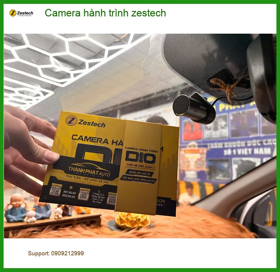 Anh Tùng lắp Camera hành trình Zestech cho VinFast Lux A2.0 tại Quận 7, đảm bảo chính hãng ảnh thực tế 2