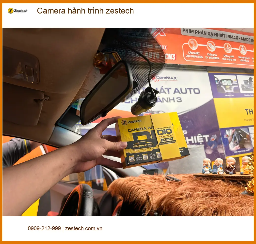 Anh Tùng lắp Camera hành trình Zestech cho VinFast Lux A2.0 tại Quận 7, đảm bảo chính hãng ảnh thực tế 4