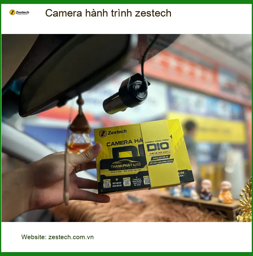 Chị Lan Anh lắp Camera hành trình Zestech cho Hyundai Santa Fe tại Quận 2 ảnh thực tế 3