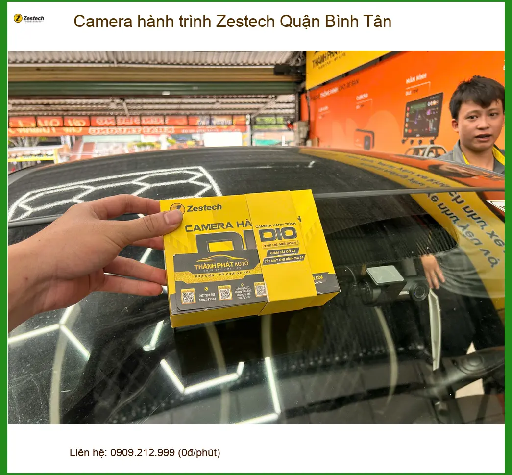 Trung Tâm Lắp Camera Hành Trình Ô Tô hành trình Zestech Quận Bình Tân - Lắp Đặt Uy Tín TPHCM ảnh thực tế 2