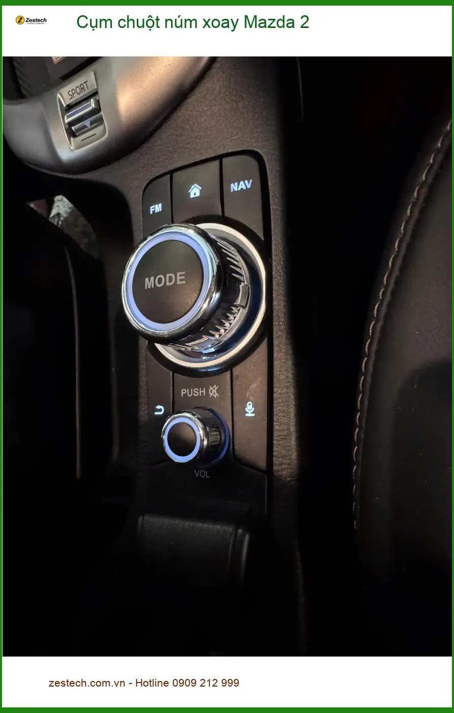 Anh Quang Minh lắp cụm chuột núm xoay Mazda 2 tại Quận Nhà Bè vì cụm zin bị hỏng
