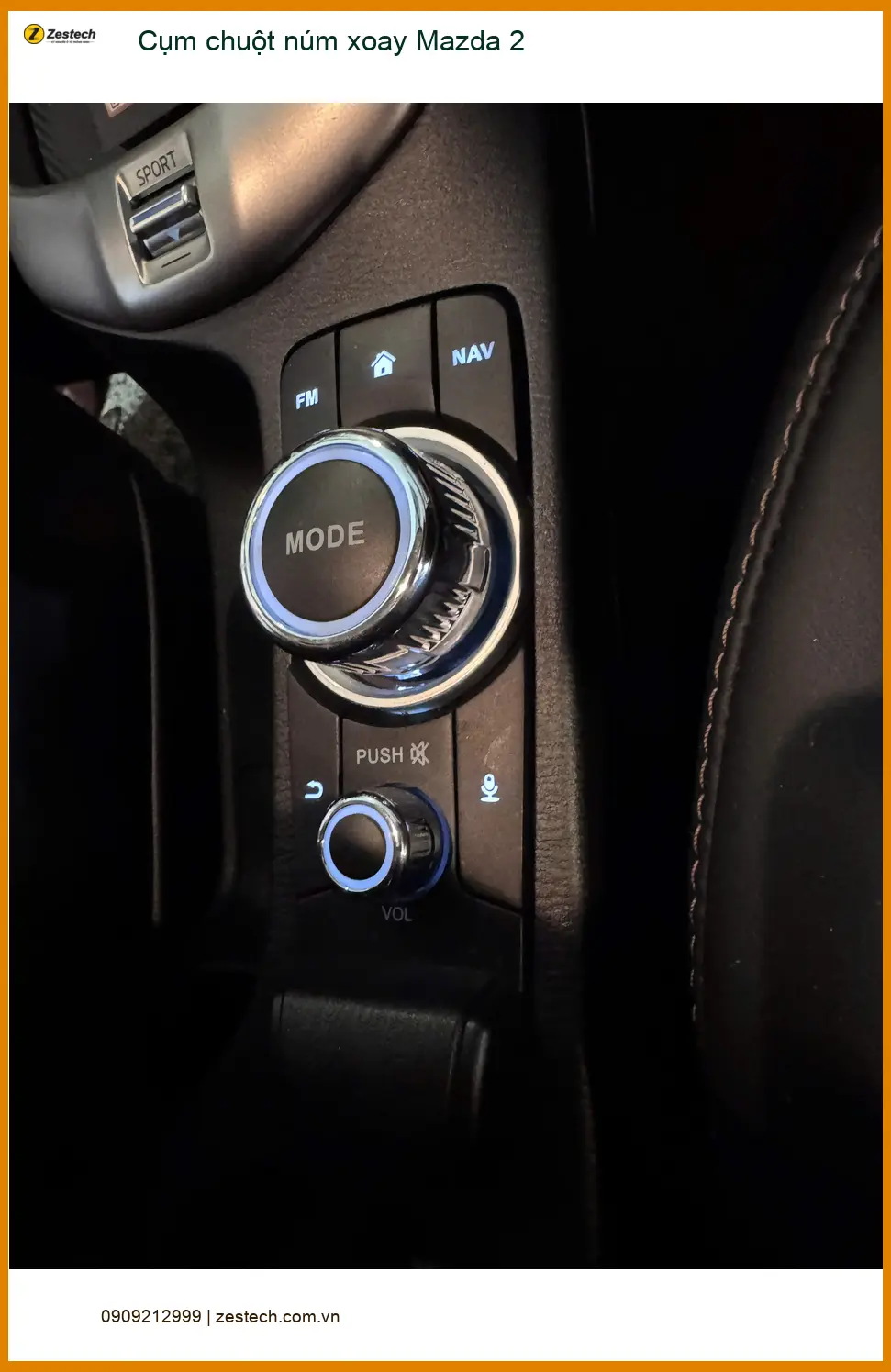 Anh Minh lắp cụm chuột núm xoay Mazda 2 Quận Phú Nhuận vì núm xoay bị kẹt ảnh thực tế 2