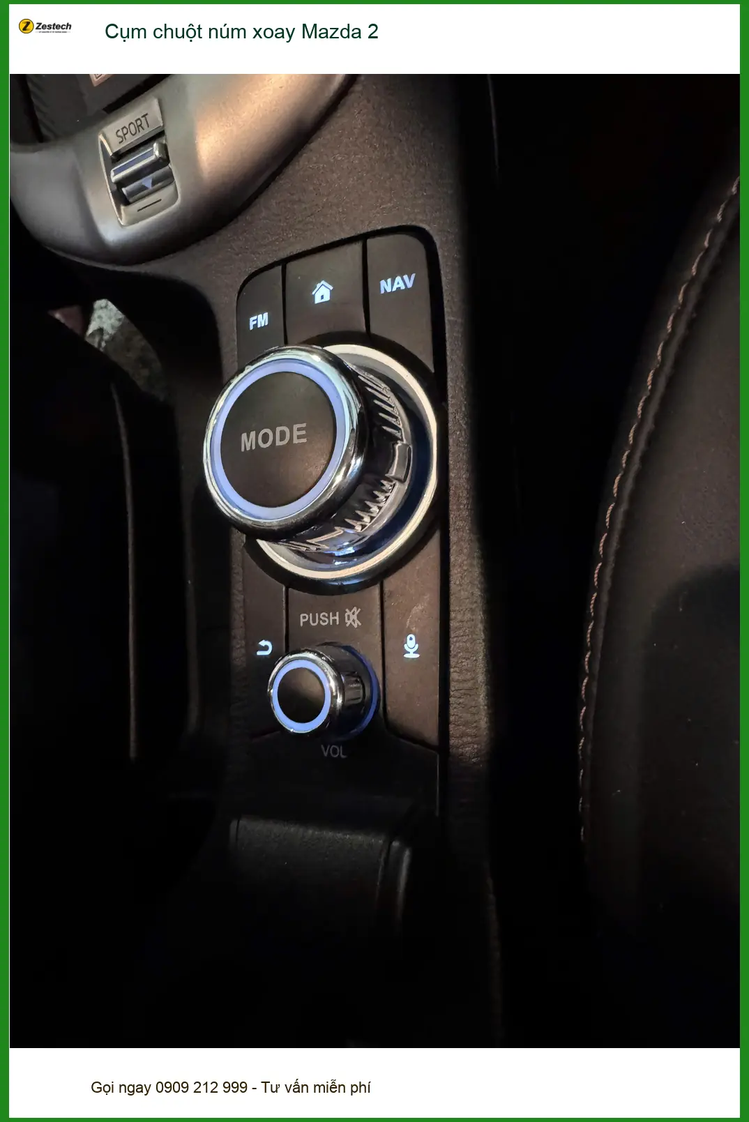 Anh Thắng lắp Cụm chuột núm xoay Mazda 2 Quận 6 để thao tác dễ dàng hơn ảnh thực tế 2