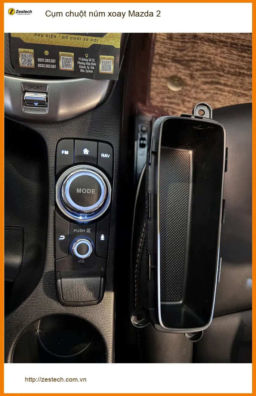 Anh Thiện Huy lắp cụm chuột núm xoay Mazda 2 tại Quận 11 vì cụm zin bị trượt phím